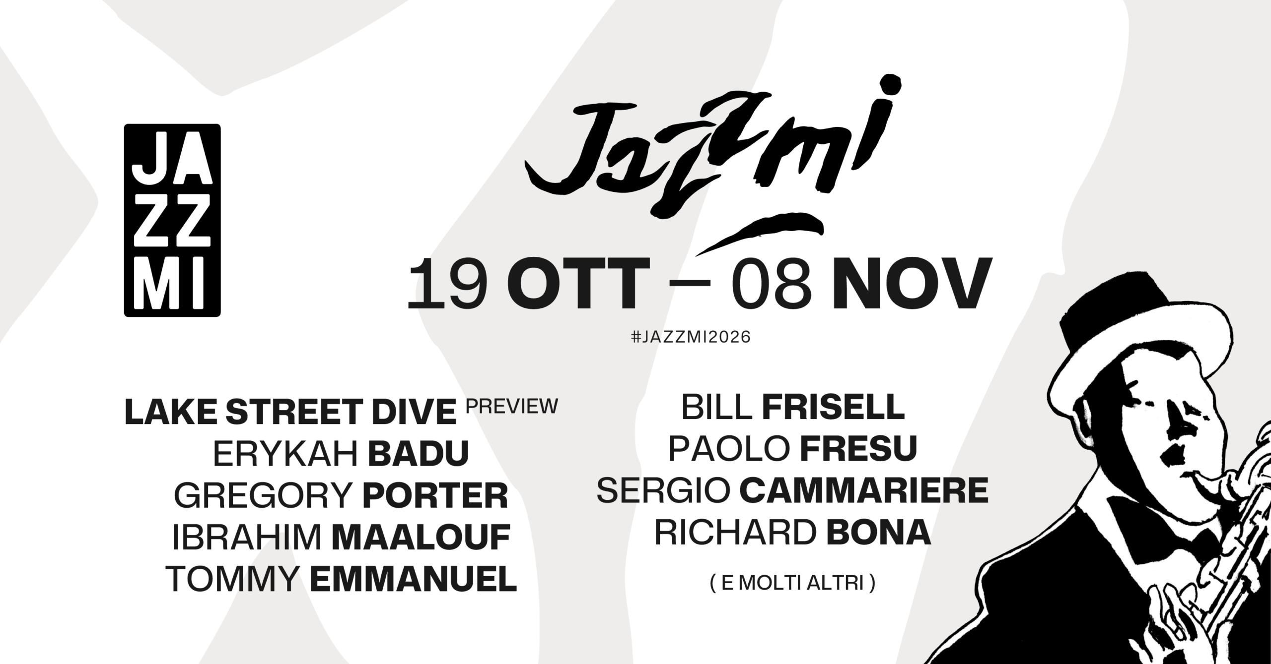 JAZZMI 2026, 19 ottobre – 8 novembre